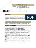 CV Documentos de Trabajo y Estudio