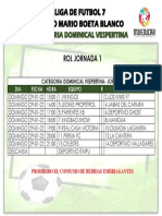 Rol J1 Dominical Vespertina A2023