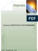 Progetto FV Fotovoltaico