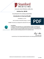 Stanford Certificate