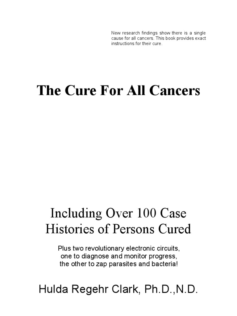 The Cure For All Cancers Pdf