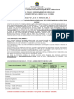 Edital Nº 273-2016 - Concurso de Técnico-Administrativos em Educação Do IFNMG (Versão Consolidada 15.08.2016)