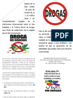 Diptico Dile NO A Las Drogas