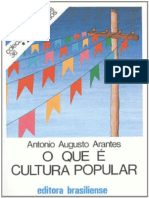 Resumo o Que e Cultura Popular Colecao Primeiros Passos Antoni Augusto Arantes