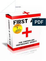 1st Aid For Controlling Performance Anxiety