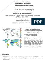 Presentación del artículo científico "Global diversity and geography of soil fungi" (Tedersoo et al, 2014).