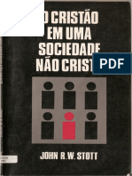 O Cristão em Uma Sociedade Não Cristã - John Stott