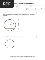 Area and Circumference of Circle - 3