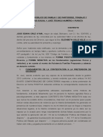 Contesta A Demanda de Divorcio Caso Jose Edwin Cruz CBB