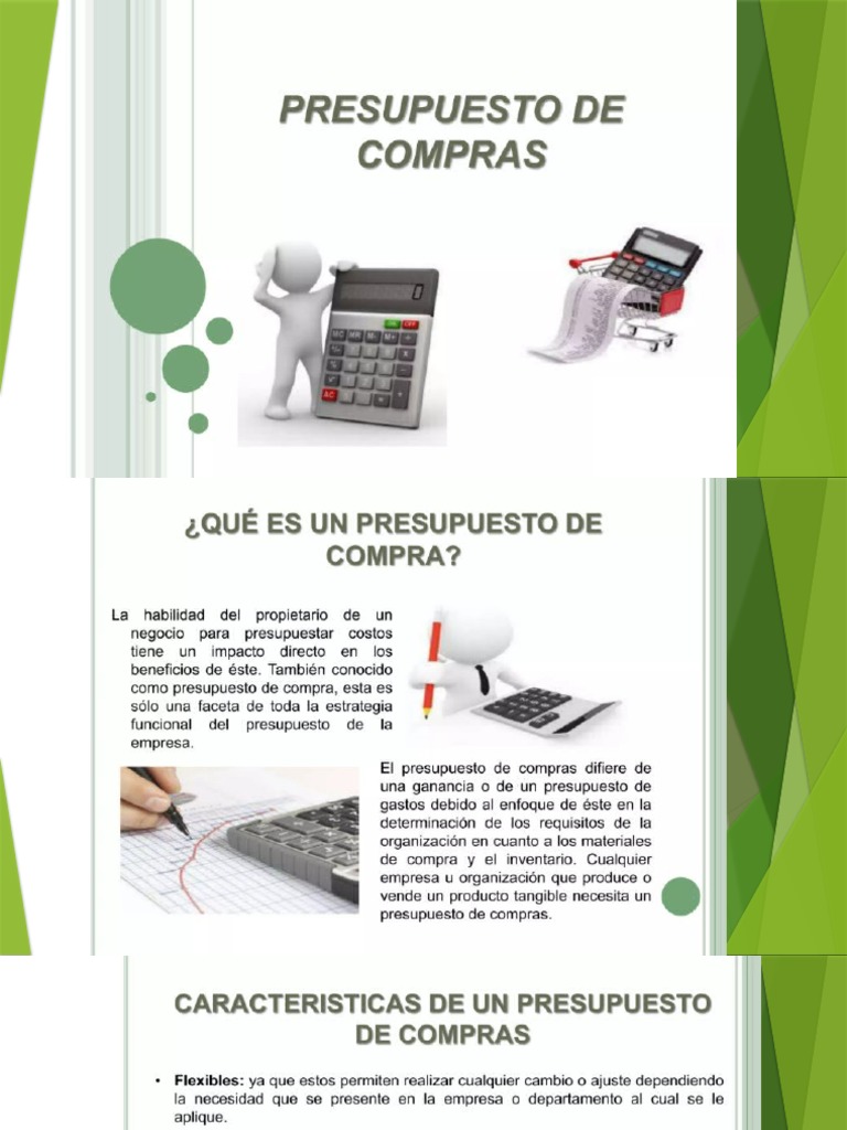 Presupuesto de Compras | PDF | Presupuesto | Economias