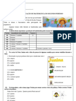 Avaliação de Matemática