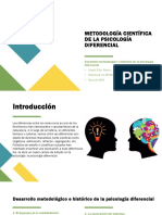Tema 1 Desarrollo Metodológico e Histórico de La Psicología Diferencial