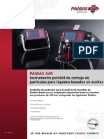 Pamas S40: Instrumento Portátil de Contaje de Partículas para Líquidos Basados en Aceites