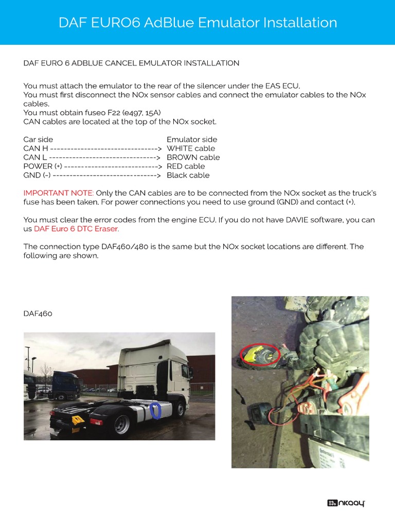 DAF Euro6 Installation | PDF