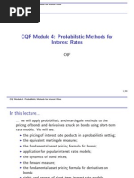 Probabilistic Methods For Interest Rates