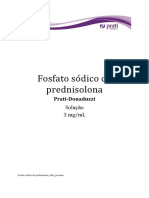 Fosfato prednisolona solução