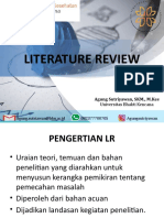 Literature Review: Agung Sutriyawan, SKM., M.Kes