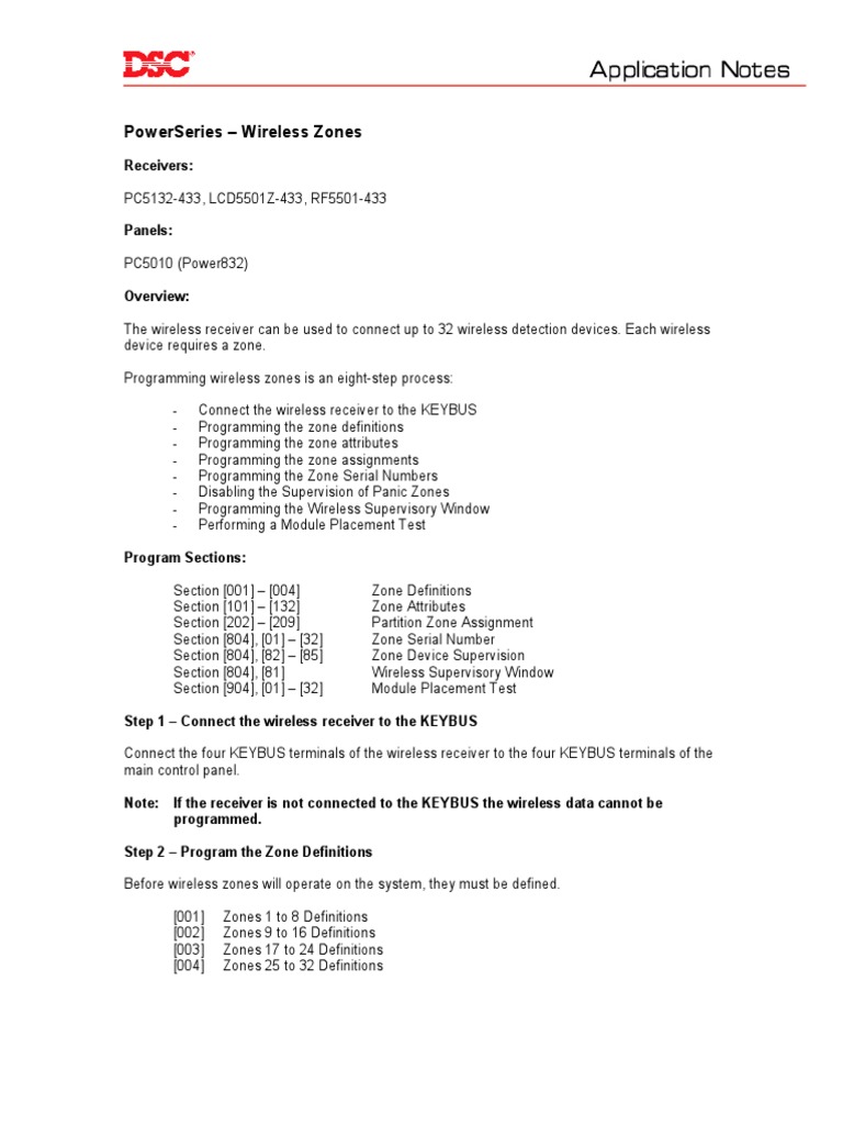 Wireless - Zone Na Alarmna Centrala Dodatok Za Model 1565 | PDF ...