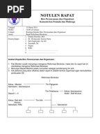 NOTULEN RAPAT