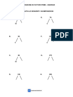 Scomposizione in Fattori Primi - Esercizi - 2