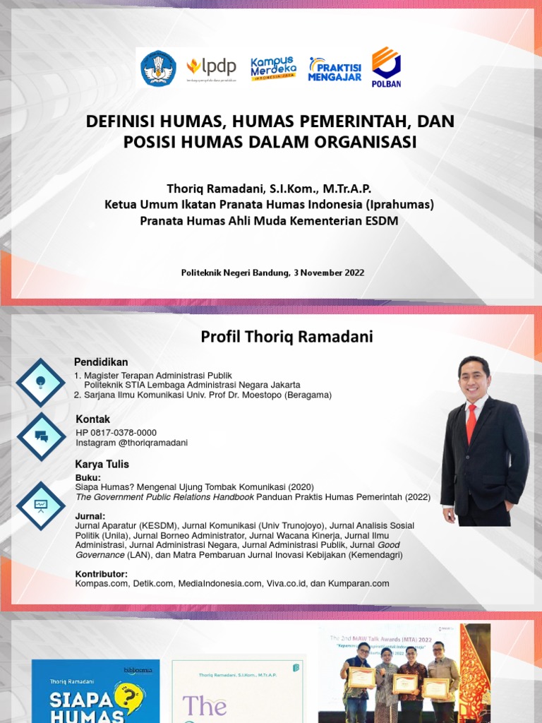 Peran Humas dalam Organisasi Pemerintah | PDF