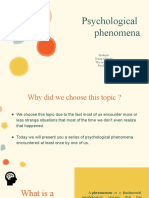 Pcychological Phenomena1