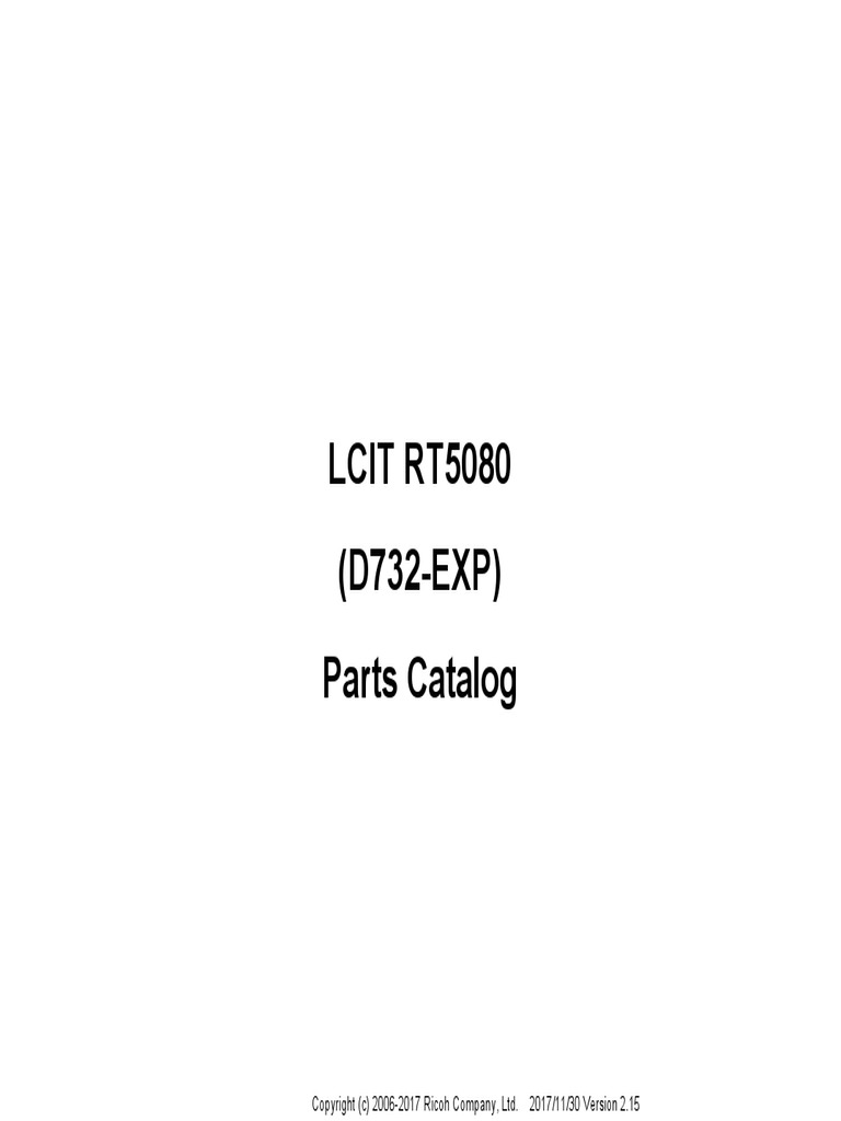 8120 LCIT RT5080 Partes | PDF | Mechanical Engineering | Manufactured Goods