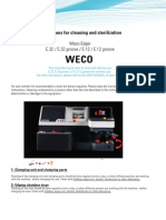 Weco E32 Instructions For Cleaning and Sterilization 2