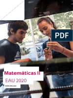2020 - Ordinaria - Examen Matemáticas II - País Vasco