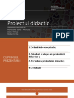 Proiectul Didactic