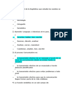 Cuestionarios de Lenguaje y Comunicacion Del Primer Parcial