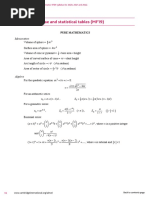 p1 Formula Sheet