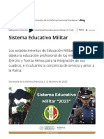 Sistema Educativo Militar - Secretaría de La Defensa Nacional - Gobierno - Gob - MX