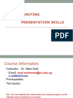Report Writing AND Presentation Skills
