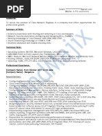 CCNA Sample Resume 1