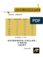 Sizing Chart Adik Print