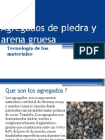 Agregados de Piedra y Arena Gruesa