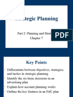Chapter 7 - Strategic Planning in Advertising