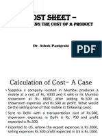 Cost Sheet-3