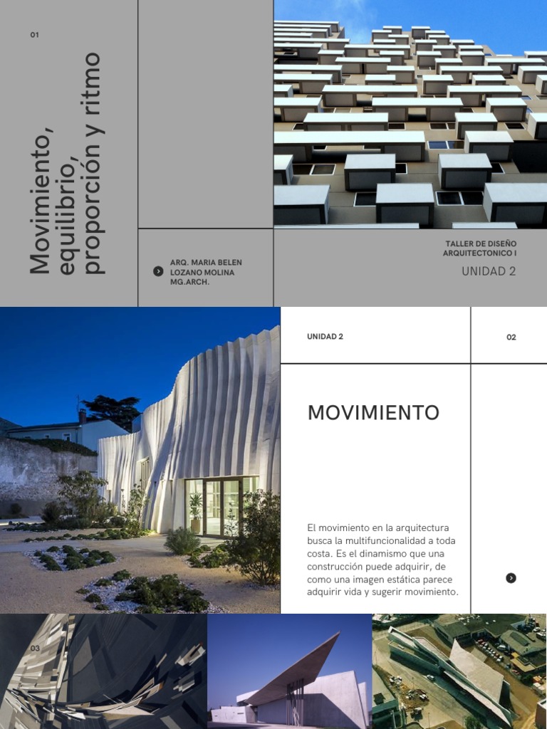 Movimiento, Equilibrio, Proporción y Ritmo | PDF | Ritmo | Simetría