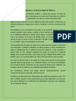 El Feminismo y El Aborto Legal en México