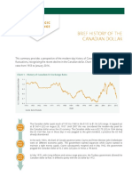 Brief History of the Canadian Dollar