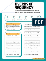 Adverbs of Frequency Worksheet