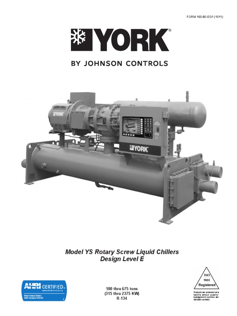 york chiller datasheet PDF Chlorofluorocarbon Ozone Depletion