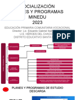 Socialización Prim Planes y Programas Minedu 2023