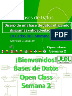 SEMANA 2 (Diseño de Una Base de Datos Usando Modelo E-R)