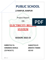 Delhi Public School: Electricity Billing System