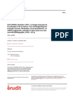 Document Généré Le 30 Mars 2017 14:12: Volume 37, Numéro 3, Septembre 1992