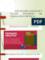 Consejo Tecnico Escolar y Taller Intensivo de Formacion