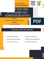 Evolucion Del Pensamiento Administrativo